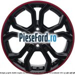 Janta aliaj 17 inch, design Y spite duble negru cu rosu Ford Fiesta 2017-2023 1.0 EcoBoost 101 cp SFJE, SFJF, SFJH, SFJJ, SFJK, SFJN benzina