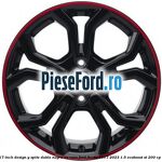 Janta aliaj 17 inch, design Y spite duble negru cu rosu Ford Fiesta 2017-2023 1.5 EcoBoost ST 200 cp