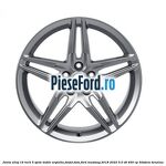 Janta aliaj 19 inch, 5 spite duble argintiu forjat fata Ford Mustang 2018-2022 5.0 V8 450 cp
