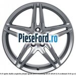 Janta aliaj 19 inch, 5 spite duble argintiu forjat spate Ford Mustang 2015-2018 2.3 EcoBoost 314 cp N38H, N48H benzina