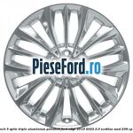 Janta aliaj 20 inch, 5 spite triple aluminium polished Ford Edge 2019-2022 2.0 EcoBlue AWD 238 cp YLCA, YLCB diesel
