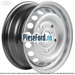 Janta tabla 16 inch culoare argintiu model 2 Ford Transit 2019-2023 2.0 EcoBlue 105 cp
