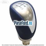 Nuca schimbator, 5 trepte piele albastra Ford Fiesta 2008-2012 1.6 Ti 120 cp