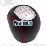 Nuca schimbator, cutie 6 trepte piele cusatura rosie Ford Mondeo 2000-2007 2.0 TDCi 130 cp FMBA, N7BA, N7BB diesel