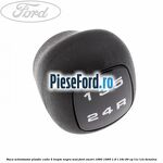 Nuca schimbator, plastic cutie 5 trepte negru mat Ford Escort 1990-1995 1.6 i 16V 90 cp