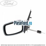 Oglinda stanga reglaj manual capac primerizat Ford Fiesta 1996-2001 1.3 i 50 cp