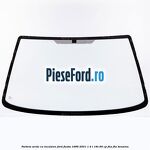 Parbriz verde, cu incalzire Ford Fiesta 1996-2001 1.4 i 16V 90 cp