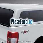 Plafon bena cu geamuri laterale Frozen White Ford Ranger 2016-2020 2.2 TDCi 4x4 160 cp