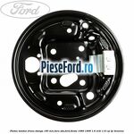 Platou tambur frana stanga 180 mm fara ABS Ford Fiesta 1989-1996 1.6 XR2i 110 cp LJC benzina