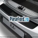 Protectie bara spate negru lucios Ford Ka plus 2019-2020 1.5 Ti 120 cp