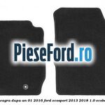 Set covorase fata, mocheta neagra dupa an 01/2016 Ford EcoSport 2013-2018 1.0 EcoBoost 140 cp
