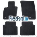 Set covorase fata spate mocheta negre cusatura argintie Ford Kuga 2019-2023 1.5 EcoBlue 120 cp
