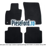 Set covorase fata spate velur negre cusatura argintie Ford Kuga 2019-2023 1.5 EcoBoost 183 cp