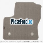 Set covorase fata, velur gri cu cusatura nubuk gri Ford C-Max 2016-2020 1.0 EcoBoost 100 cp