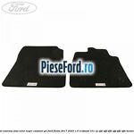 Set Covorase fata velur negre, cusaturi gri Ford Fiesta 2017-2023 1.0 EcoBoost 101 cp