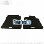 Set Covorase fata velur negre, cusaturi gri Ford Fiesta 2017-2023 1.0 EcoBoost 124 cp