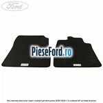 Set Covorase fata velur negre, cusaturi gri Ford Puma 2020-2023 1.0 EcoBoost 95 cp M0JA benzina