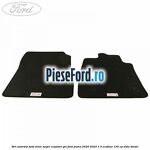 Set Covorase fata velur negre, cusaturi gri Ford Puma 2020-2023 1.5 EcoBlue 120 cp