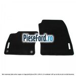 Set covorase fata, velur negru cu logo Ford Focus 2011-2014 1.0 EcoBoost 125 cp M1DA, M1DC, M1DD benzina