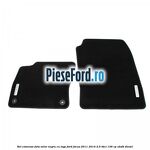 Set covorase fata, velur negru cu logo Ford Focus 2011-2014 2.0 TDCi 136 cp