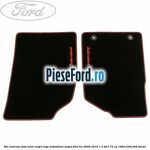 Set covorase fata, velur negru logo Individual negru Ford Ka 2009-2016 1.3 TDCi 75 cp 169A1000, FD4 diesel