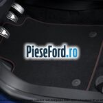 Set covorase premium fata velur negre, cusaturi rosii Ford Puma 2020-2023 1.0 EcoBoost 95 cp M0JA benzina