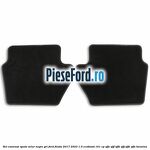 Set covorase spate velur negre, gri Ford Fiesta 2017-2023 1.0 EcoBoost 101 cp