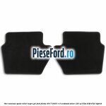 Set covorase spate velur negre, gri Ford Fiesta 2017-2023 1.0 EcoBoost mHEV 125 cp