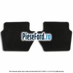 Set covorase spate velur negre, gri Ford Fiesta 2017-2023 1.1 Ti-VCT 75 cp