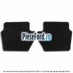 Set covorase spate velur negre, gri Ford Fiesta 2017-2023 1.1 Ti-VCT 86 cp