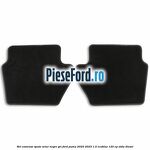 Set covorase spate velur negre, gri Ford Puma 2020-2023 1.5 EcoBlue 120 cp