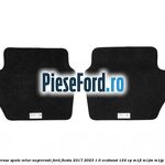 Set covorase spate velur negre,rosii Ford Fiesta 2017-2023 1.0 EcoBoost 124 cp