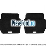 Set covorase spate velur negre,rosii Ford Fiesta 2017-2023 1.0 EcoBoost 140 cp YYJE, YYJG benzina