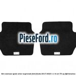 Set covorase spate velur negre,rosii Ford Fiesta 2017-2023 1.1 Ti-VCT 75 cp