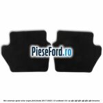 Set covorase spate, velur negru Ford Fiesta 2017-2023 1.0 EcoBoost 101 cp