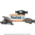 Set placute frana fata lungime 140 mm Ford Fiesta 1989-1996 1.4 71 cp