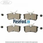 Set placute frana spate ST Ford Fiesta 2017-2023 1.5 EcoBoost ST 200 cp YZJA benzina
