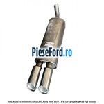 Toba finala cu ornament cromat Ford Fiesta 2008-2012 1.6 Ti 120 cp HXJA, HXJB, HXJE, RVJA benzina